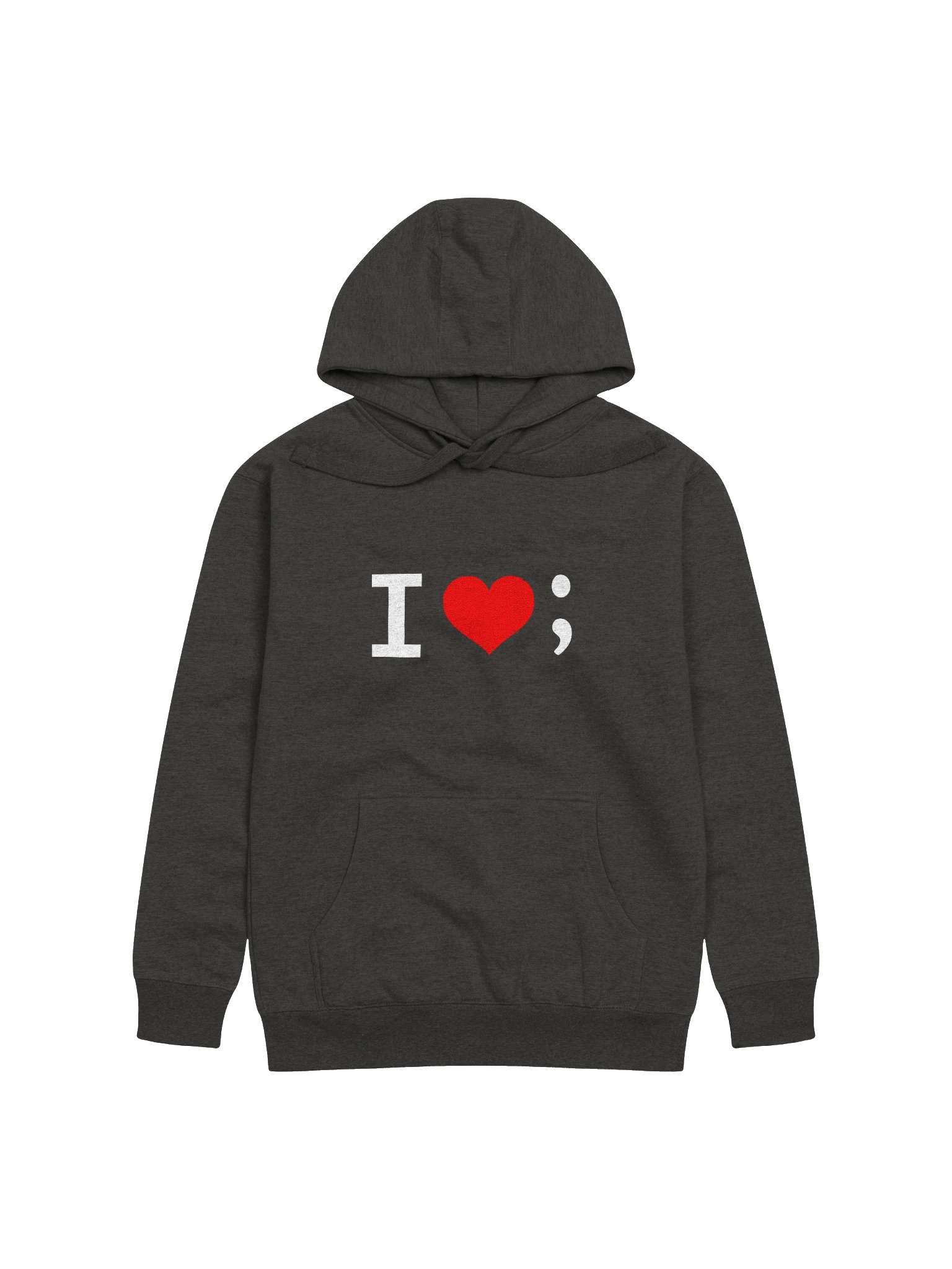 I Love Semicolon Hoodie product image (1)
