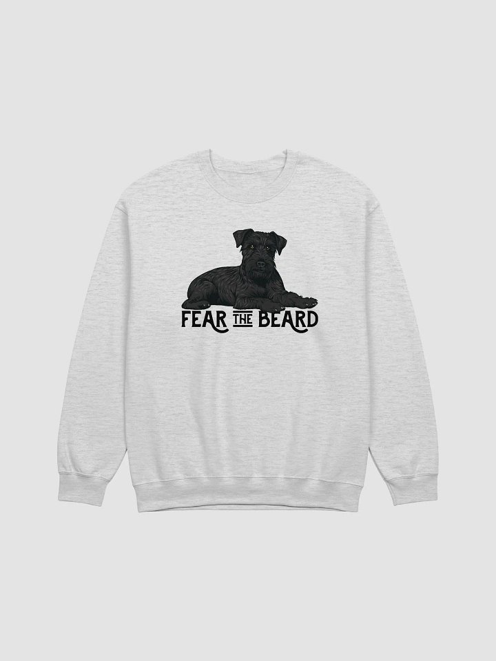 Fear the Beard Sweatshirt of a Schnauzer(Black) | Funny Shirt for Bearded Dog Paw-rents product image (1)