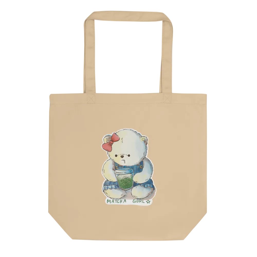 Matcha Gorl Amber Beary Eco Tote Bag product image (1)
