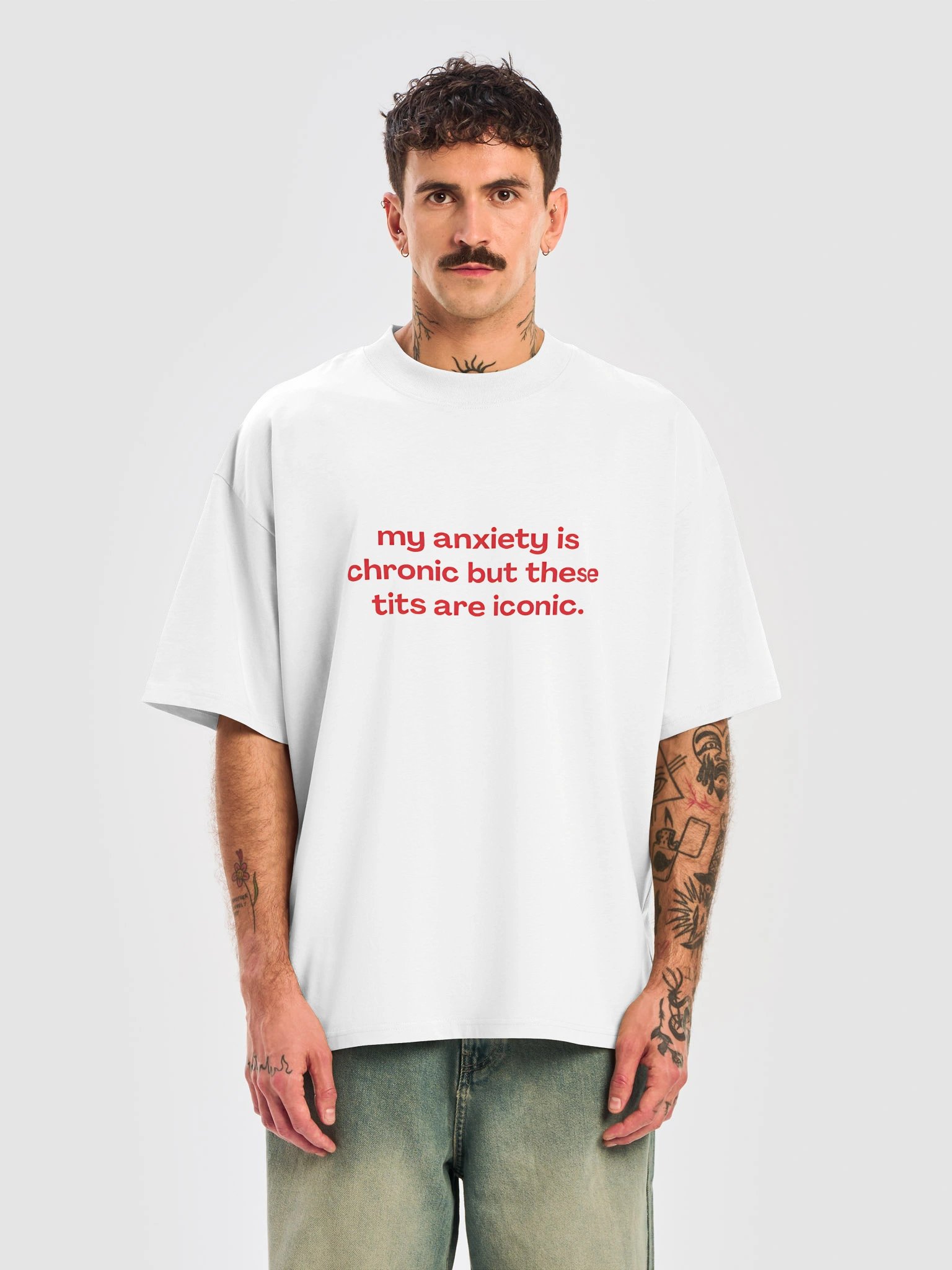 My Anxiety Is Chronic But These Tits Are Iconic Shirt product image (1)