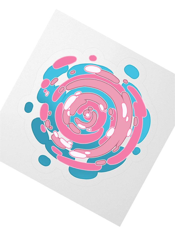 Time Warp Sticker (Trans Pride Flag) product image (2)