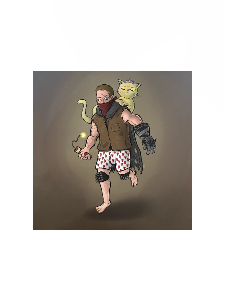 Carl and Cat high quality print product image (4)