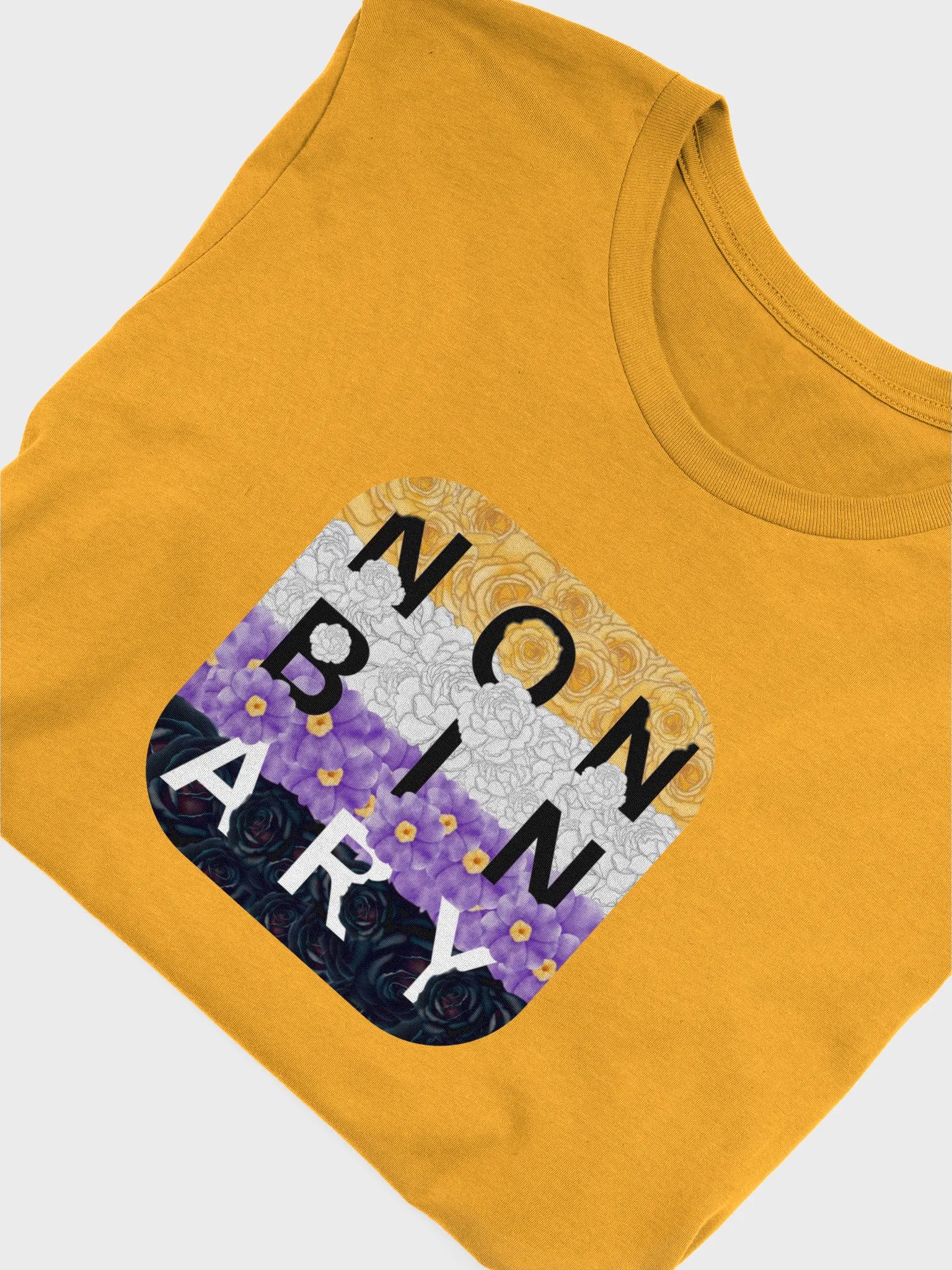 floral nonbinary t-shirt product image (5)