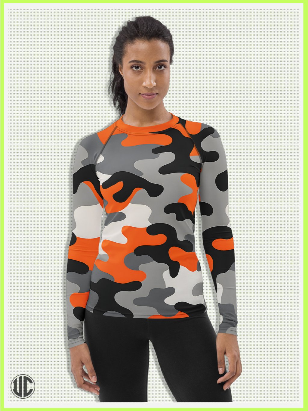 Riot – Urban Camo Women’s Rash Guard product image (6)