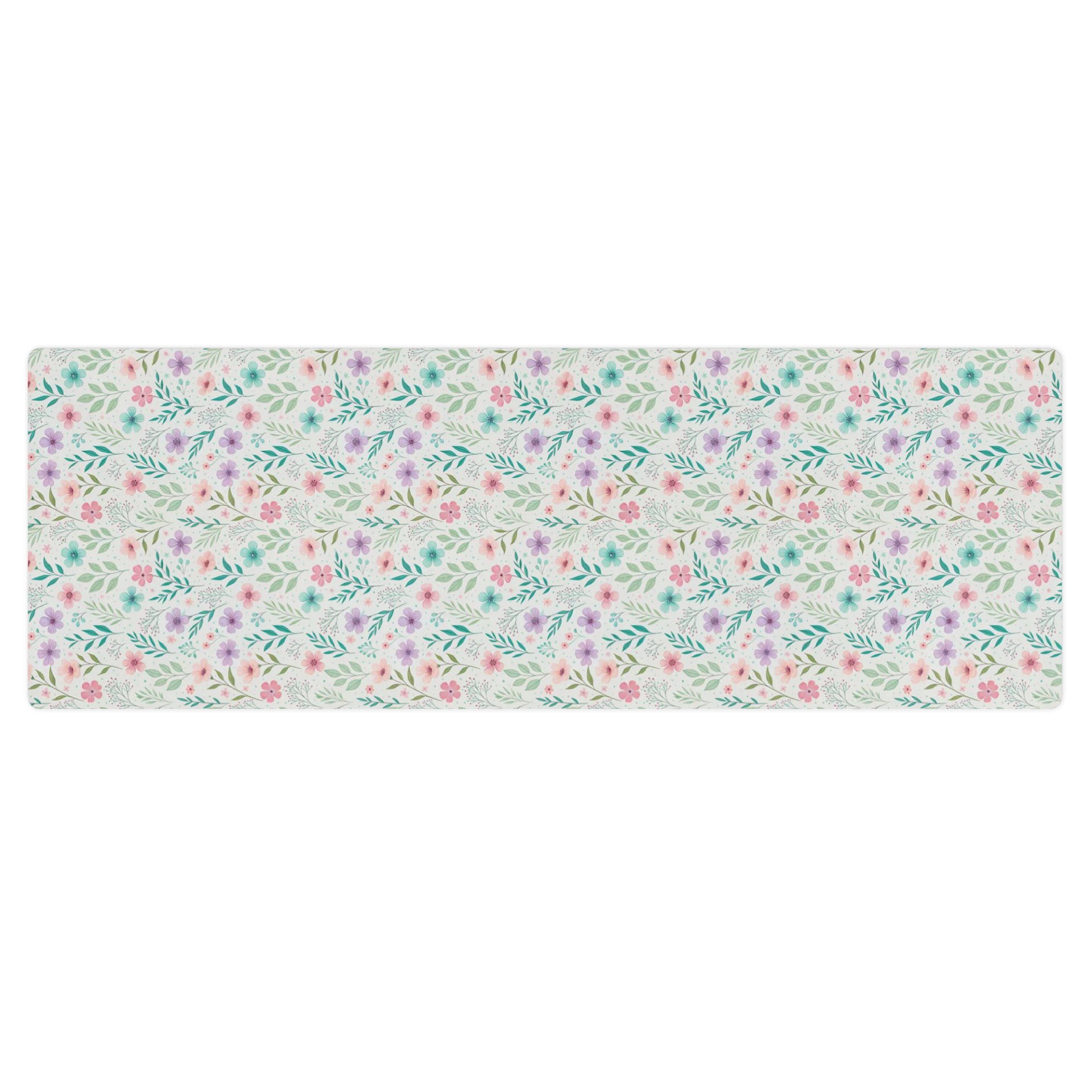 Colorful Floral Pattern Yoga Mat by Treasure Pie product image (1)