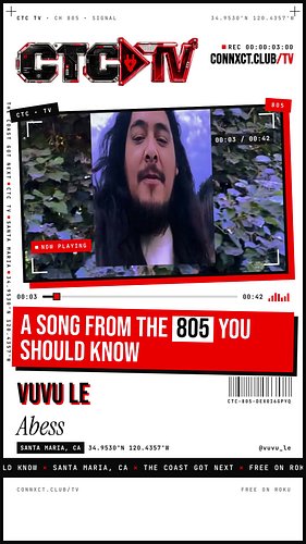 Have you heard “Abess” by vuvu le?

A song from the 805 you should know 🔌 Straight out of Santa Maria. Tap in with @vuvu_le

...