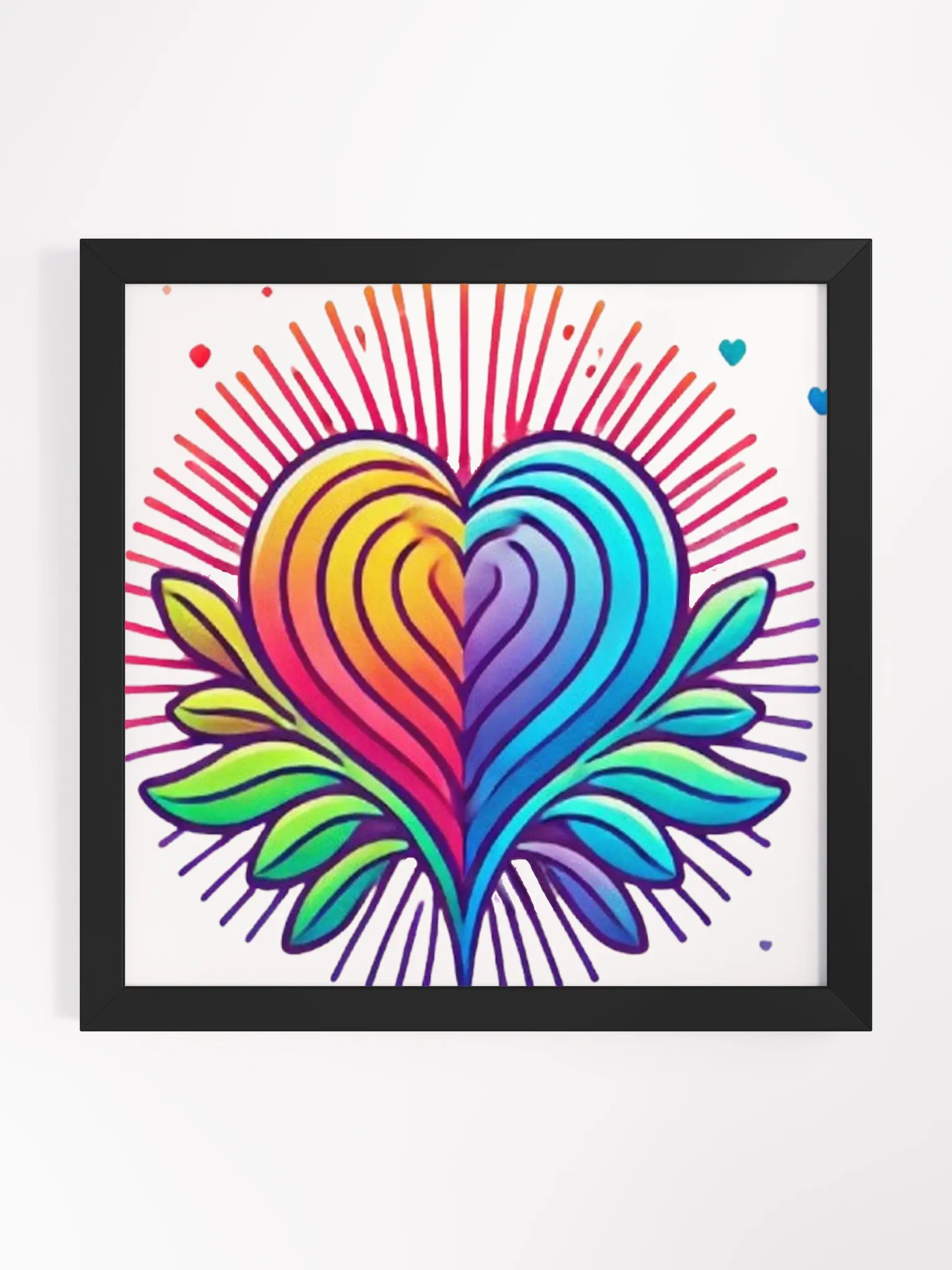 Vibrant Heartbeat Framed Poster product image (1)