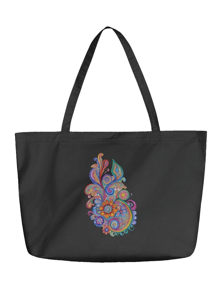 Paisley Bloom - Eco-conscious Organic Cotton Tote product image (1)