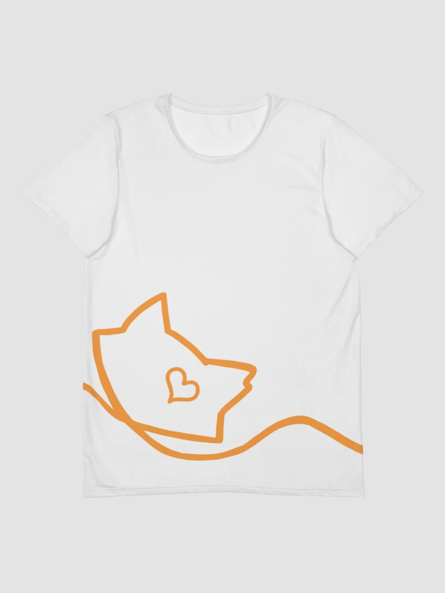 Mellow Ribbon All-Over Print Athletic T-Shirt (White) product image (1)