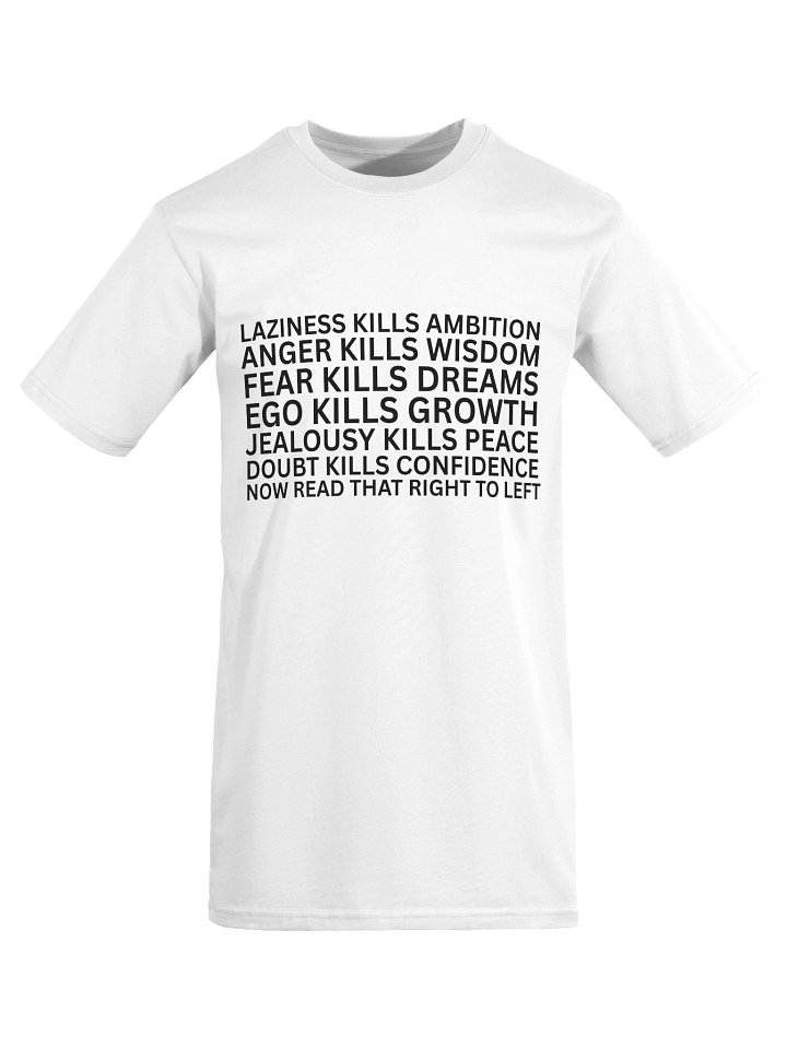 Ambition Kills Laziness 100% Cotton T-shirt product image (1)