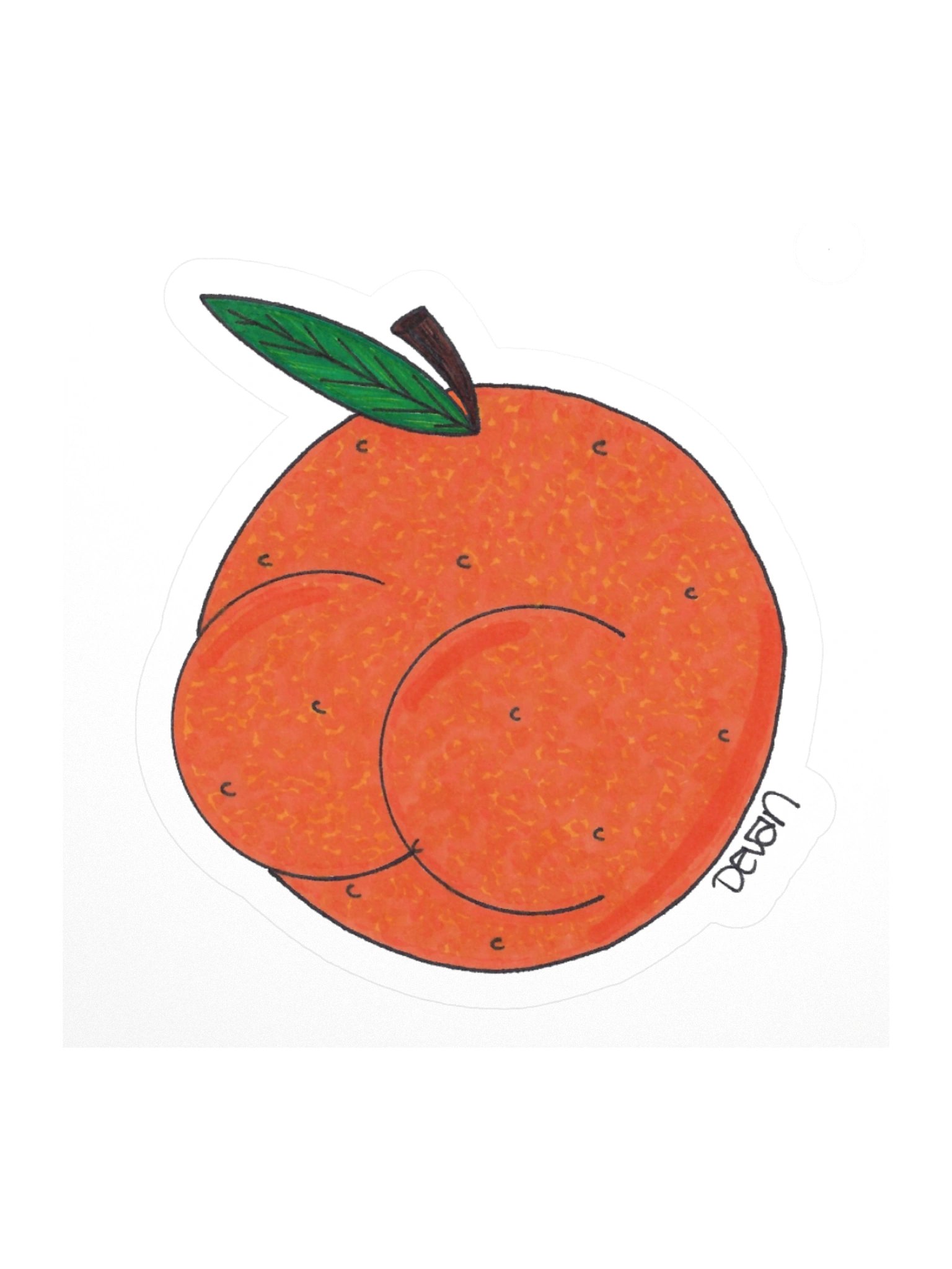 Butts: Orange Sticker product image (1)