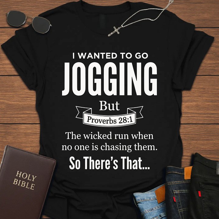 Wanted To Go Jogging Funny T-Shirt product image (1)