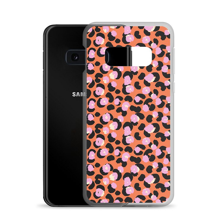 Stylish Bold Leopard Print Clear Case for Samsung Phones product image (24)