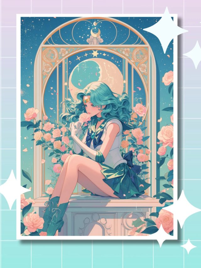 Sailor Neptun Print - Roses and Night Sky product image (1)