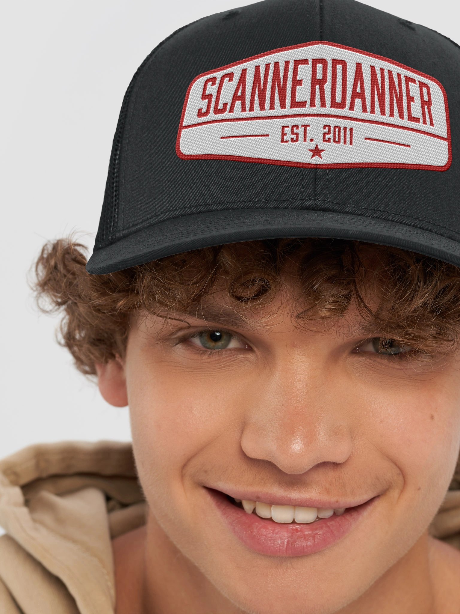 Embroidered Black Trucker Cap product image (8)