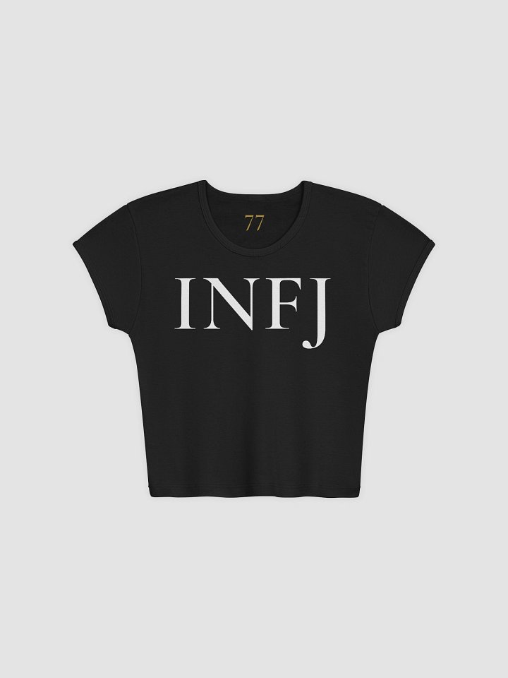 INFJ Women's Ribbed Baby Tee Crop Top – The Advocate | 77Scenarios product image (2)