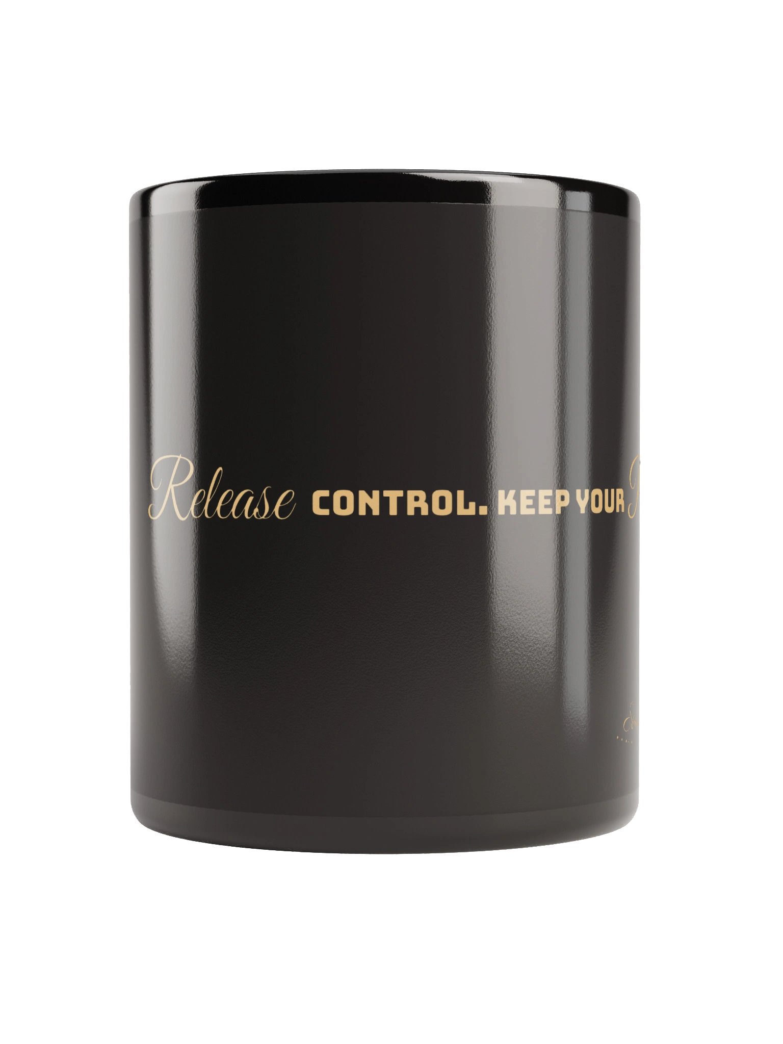 Soully Mine- GOLD PRINT Release Control. Keep Your Peace Mug product image (1)
