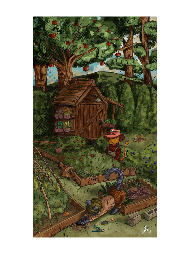 Gardening with Groundhogs Print product image (1)