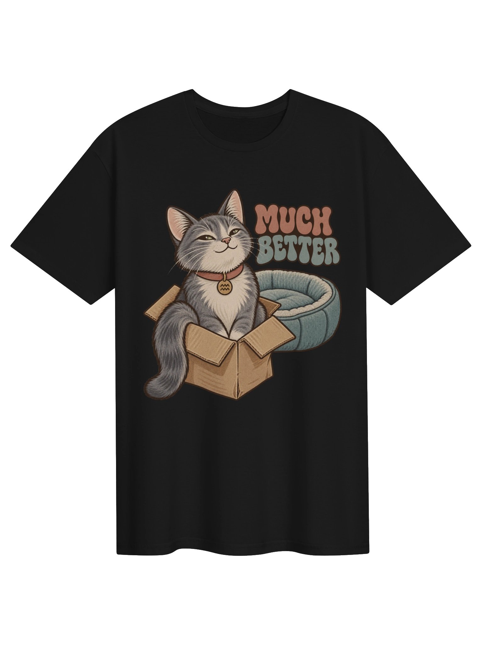 Aquarius Much Better Cat Zodiac T-Shirt product image (1)
