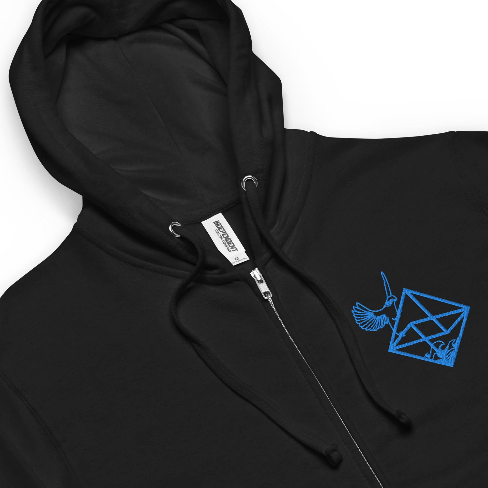GONE Hello Dex Premium Zip Up Embroidered Hoodie product image (1)