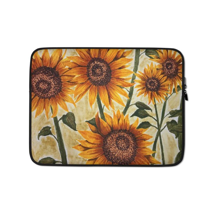 SUNFLOWERS laptop sleeve product image (2)