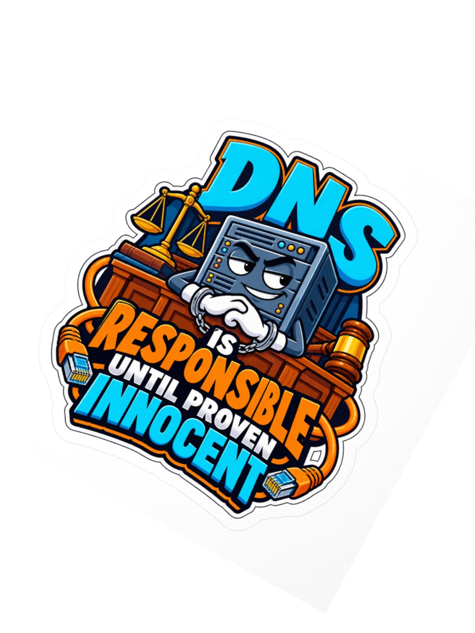 DNS Is Responsible Until Proven Innocent Sticker product image (2)