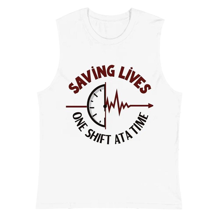 EKG Timekeeper Muscle Tank product image (2)