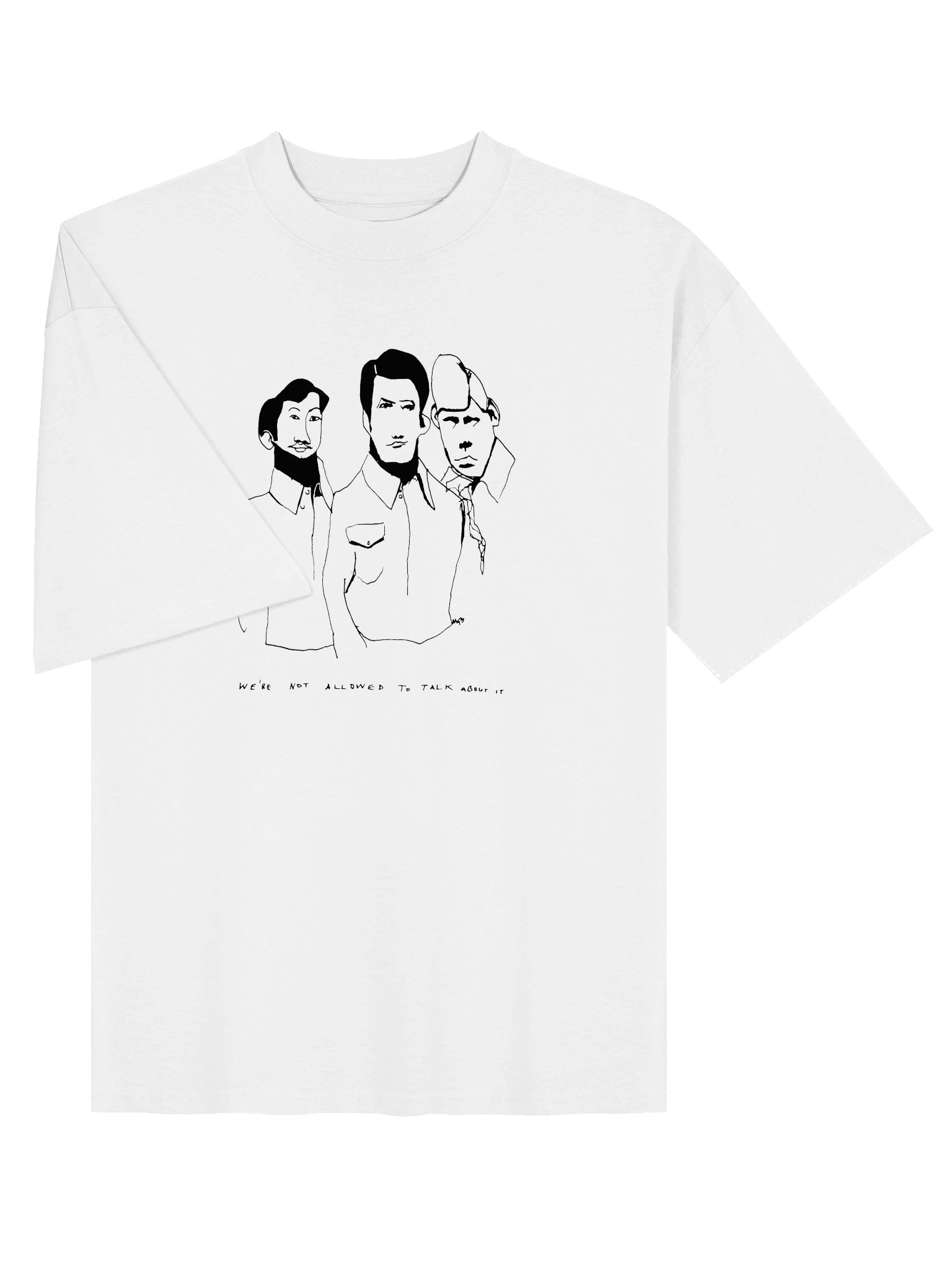 We're Not Allowed To Talk About It // Organic Oversized T-shirt white product image (4)