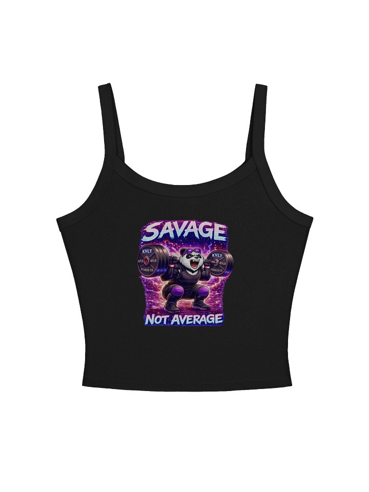 Savage Not Average Panda Gym Tank product image (1)