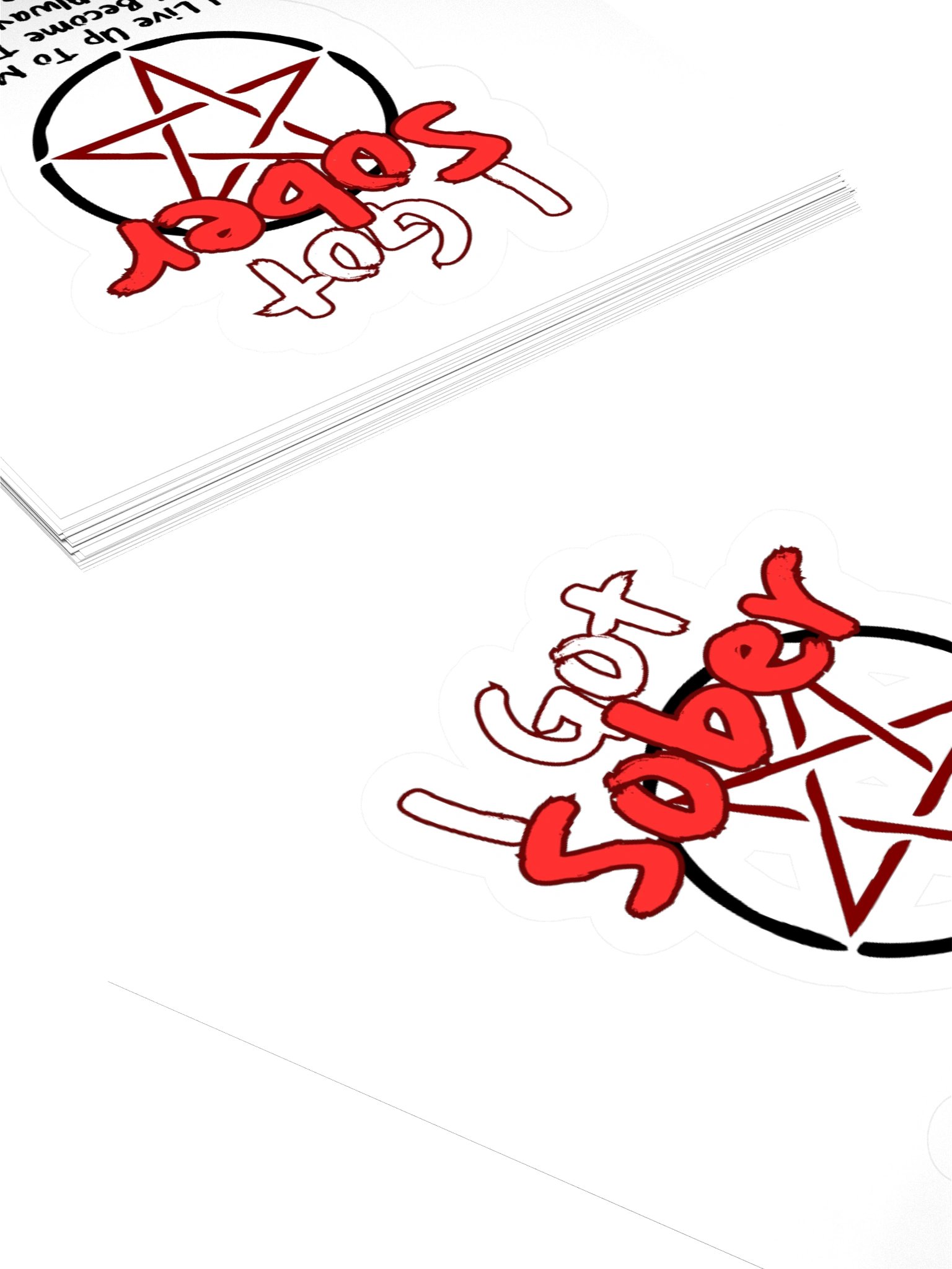 I Got Sober To Be A Cult Leader Kisscut Sticker product image (4)