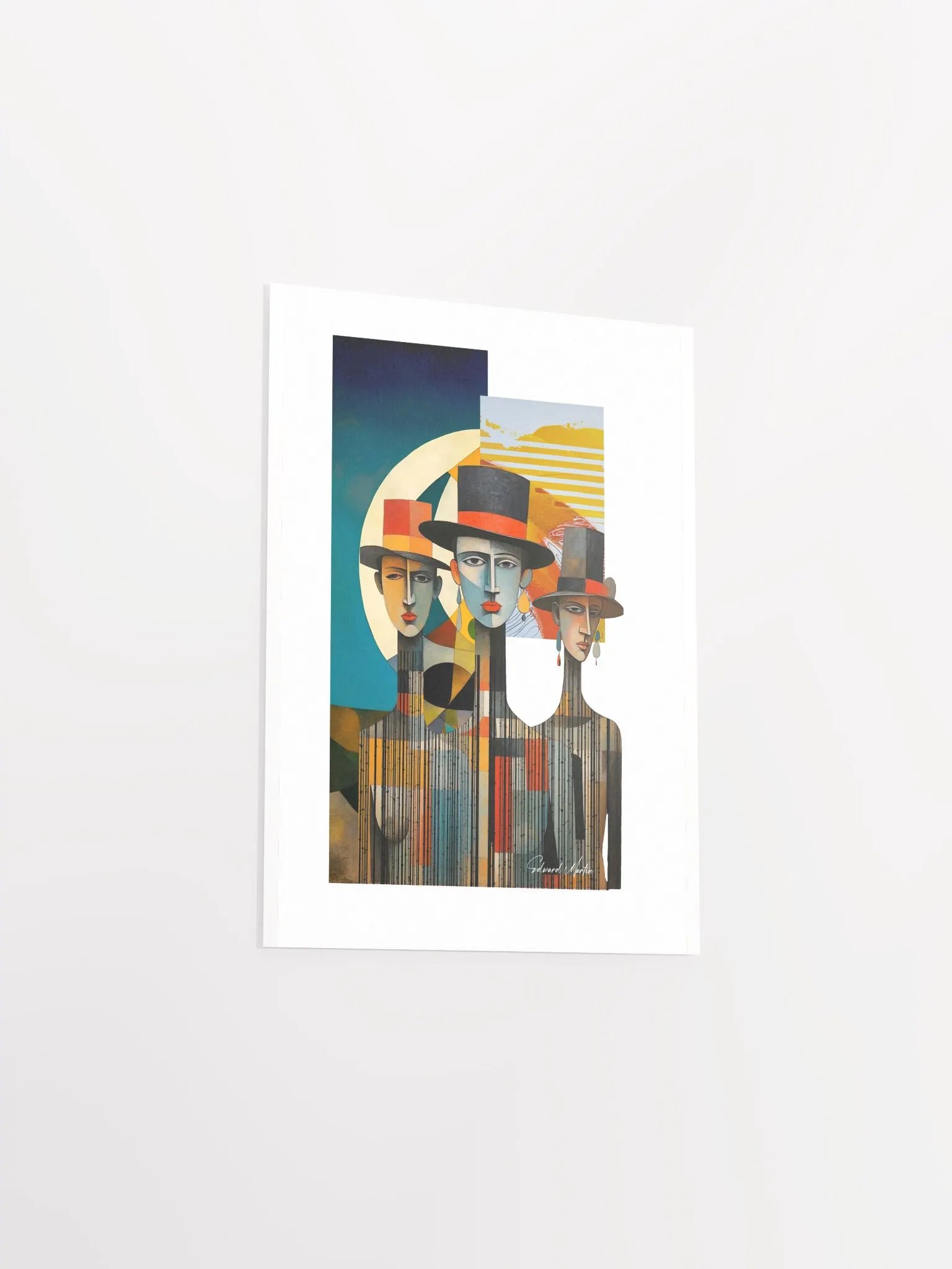 'Come As You Are' by Edward Martin-Modern Abstract Trio Poster product image (4)
