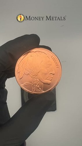 See the 1 oz Copper Buffalo Round up close. 

Struck in .999 fine copper, this classic American Buffalo design features an Am...