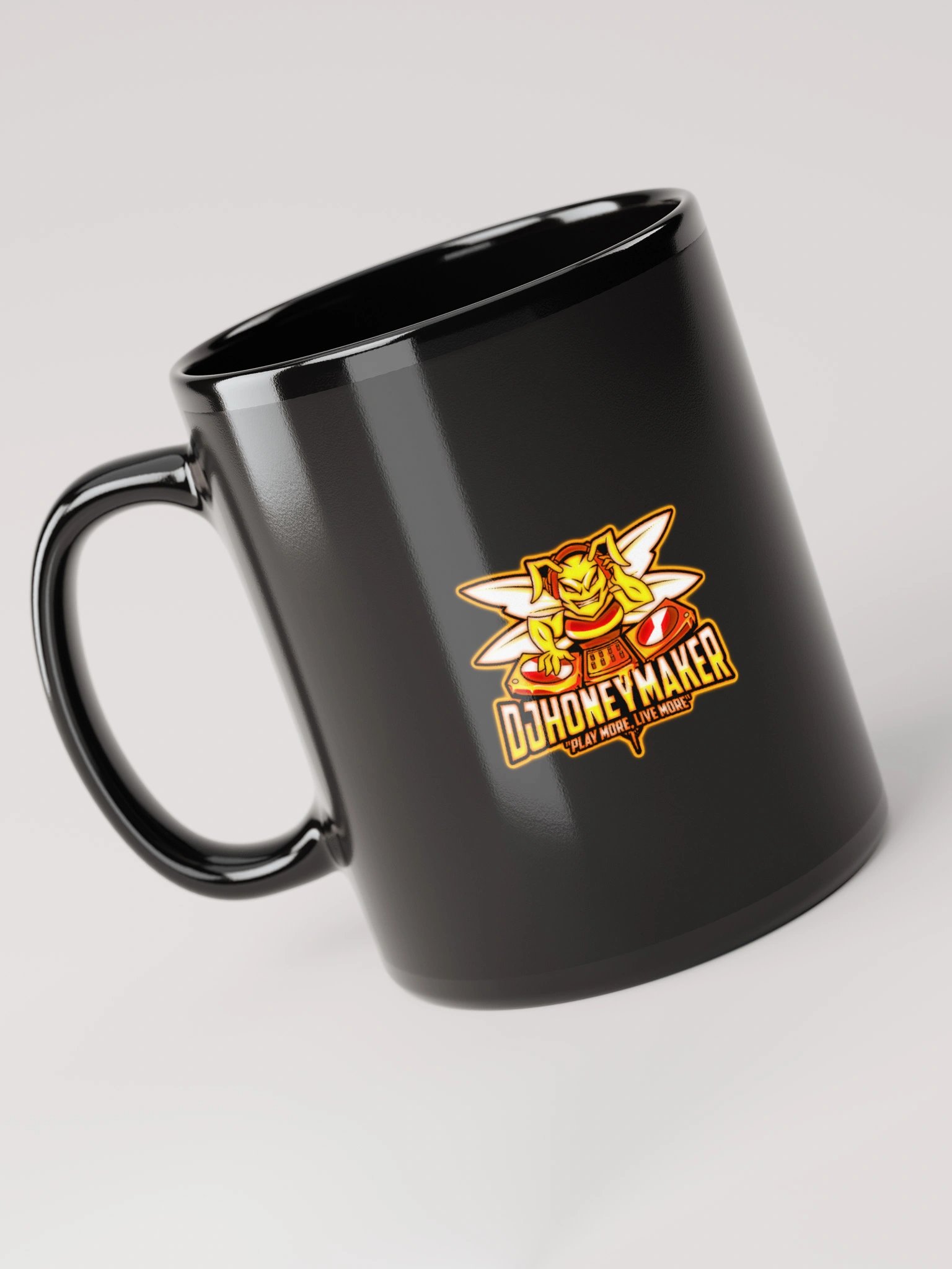 Heat Logo Black Glossy Mug product image (5)