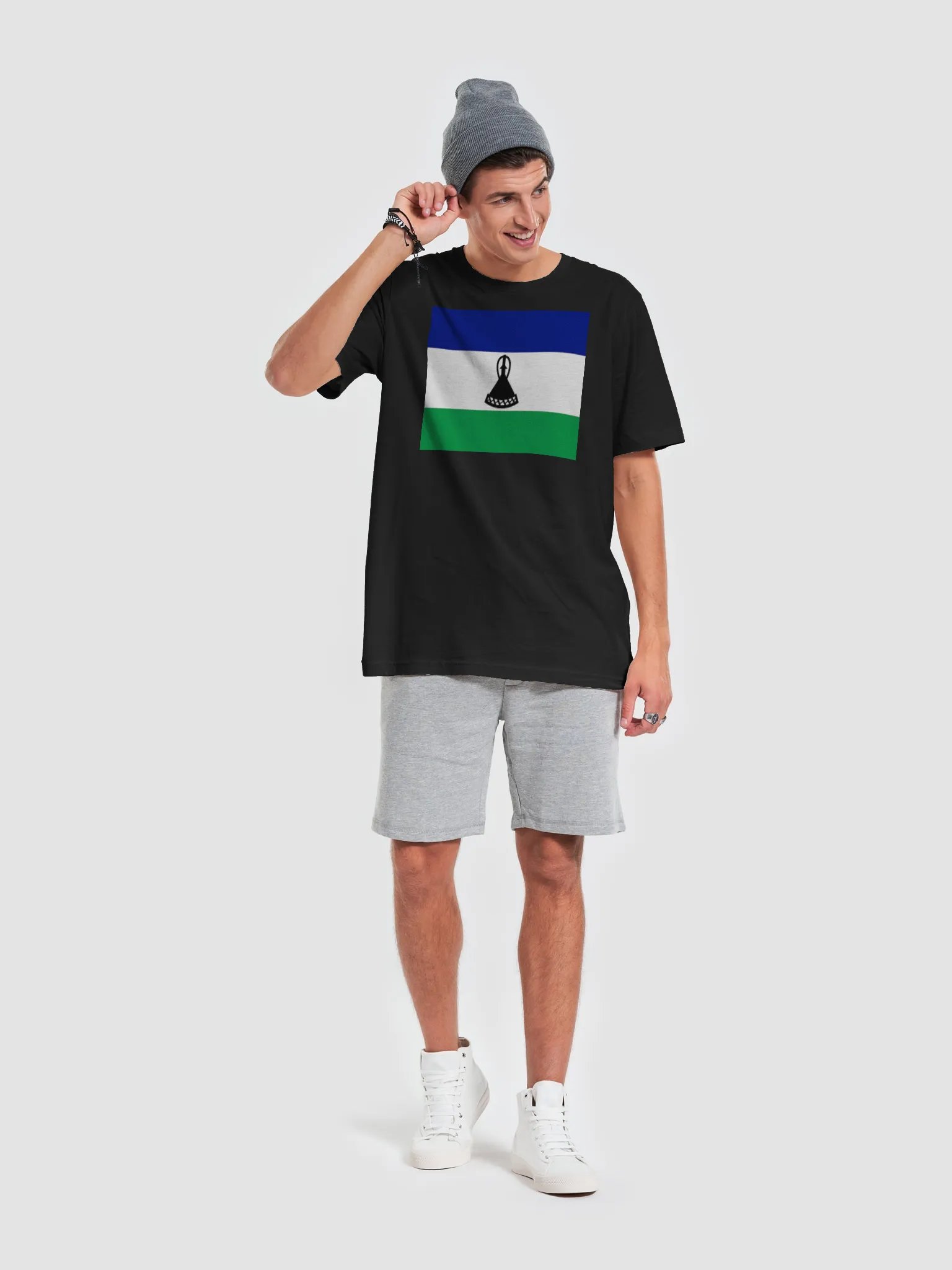 Exclusive Supersoft Unisex T-Shirt with Lesotho Flag Design product image (2)