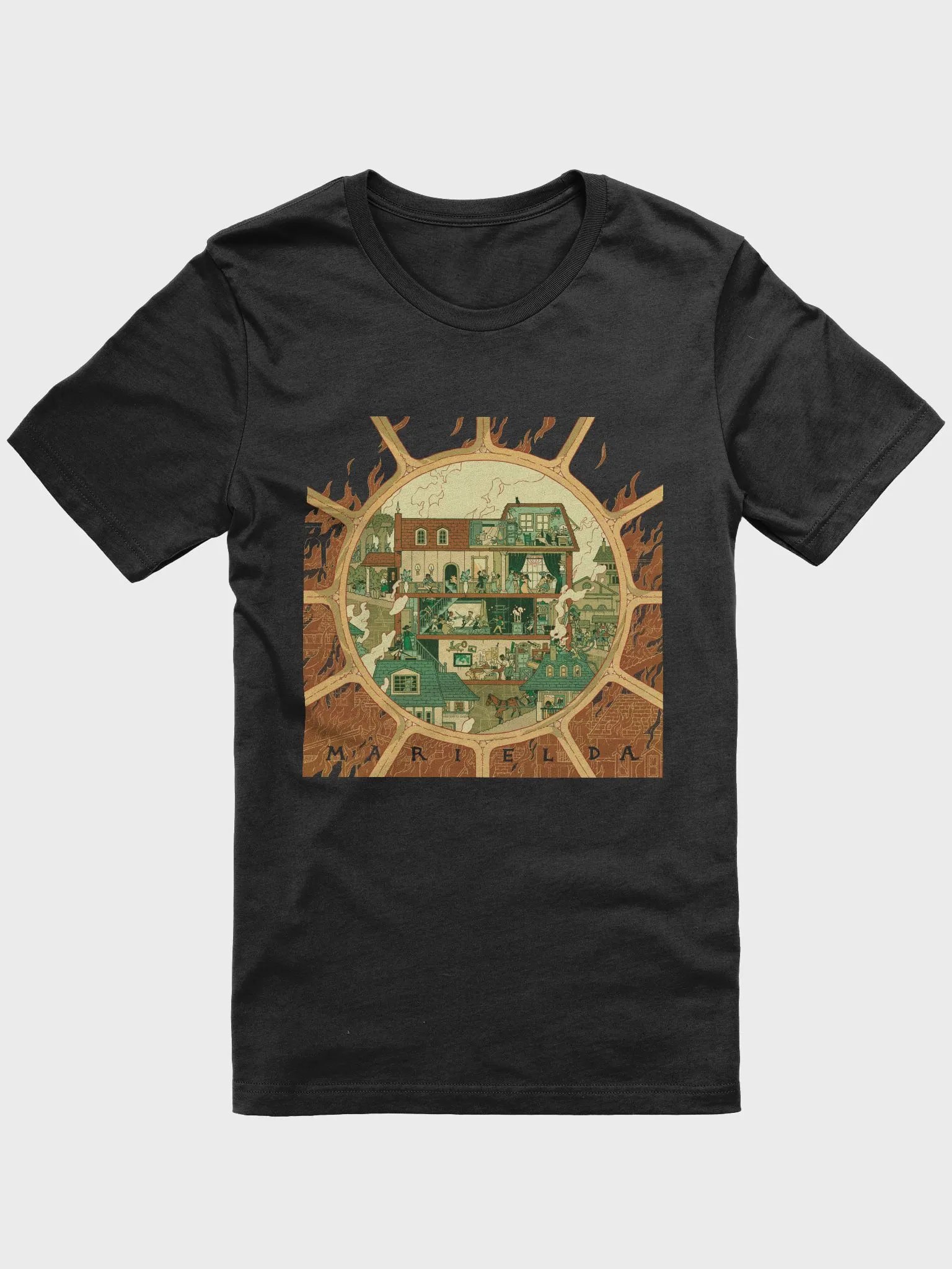 Marielda Burns T-Shirt (Black/Forest) product image (1)