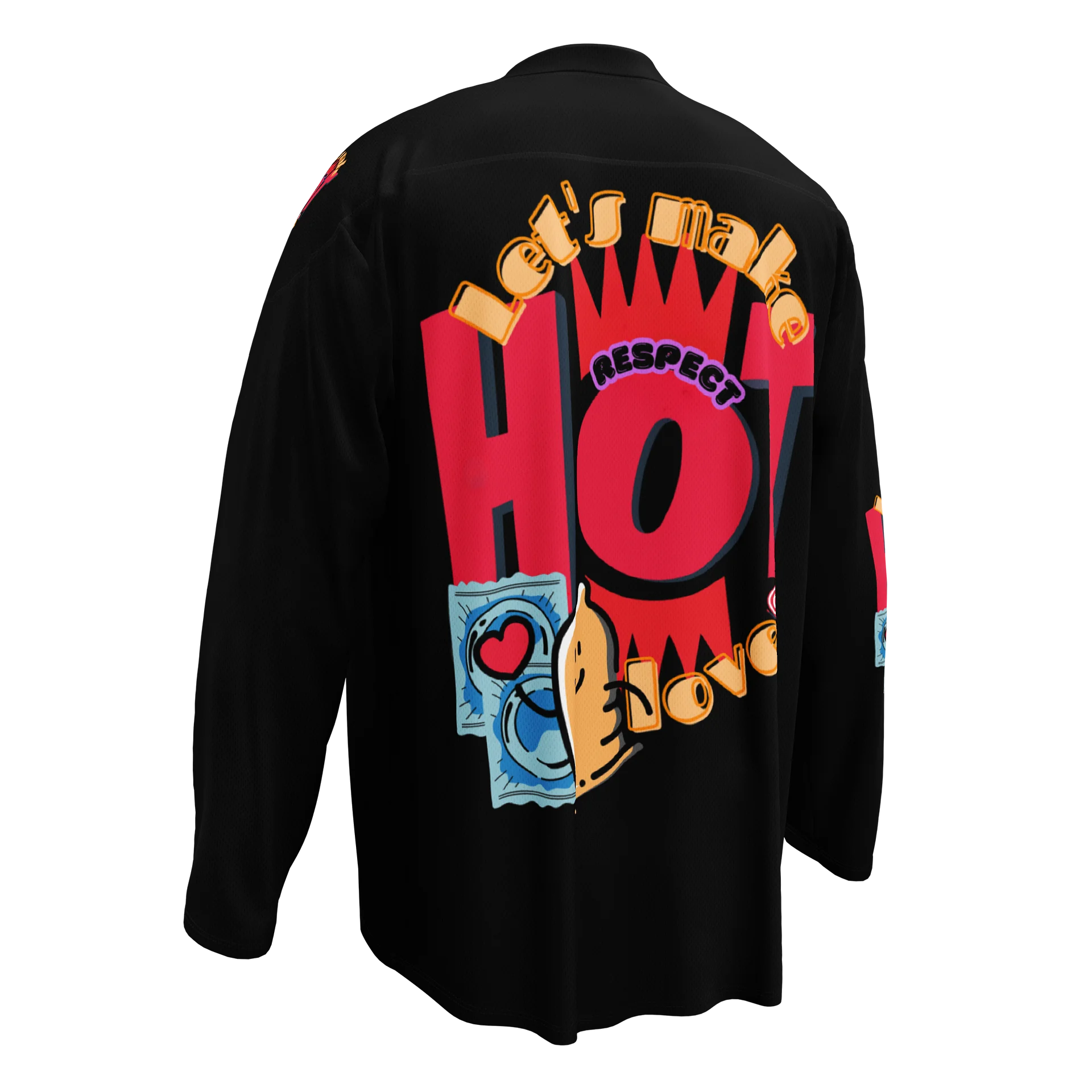 LIMITED EDITION - CNX Core All-over print Unisex Long Sleeve Tee — Let's Make Love 001 product image (4)