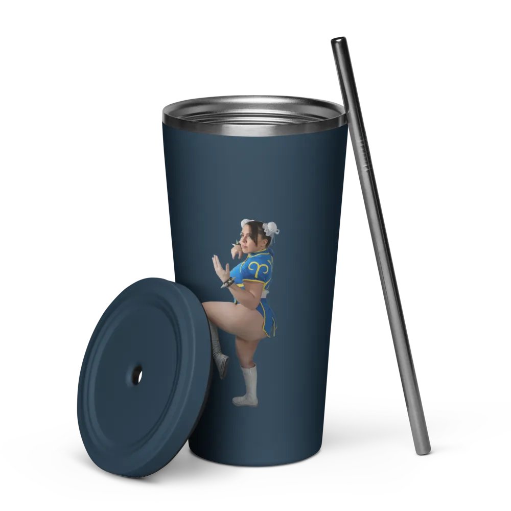 Chun Li Insulated Tumbler w/ Straw product image (7)