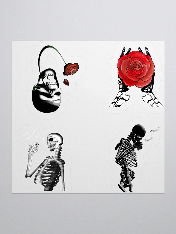 Skeleton Sticker Sheet product image (1)