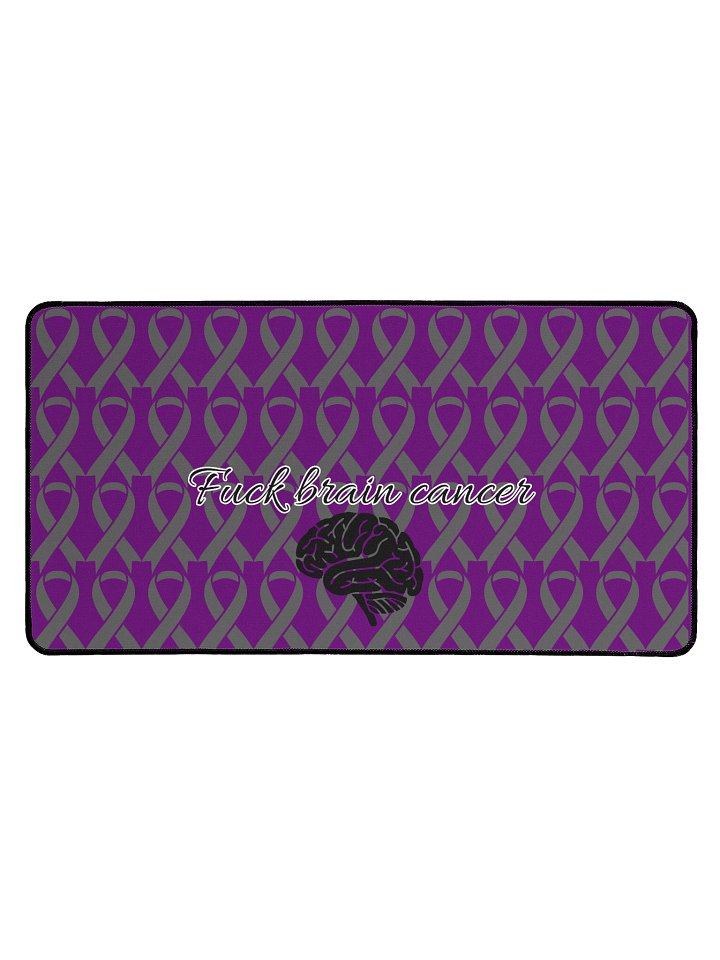 Fuck brain Cancer desk mat product image (1)
