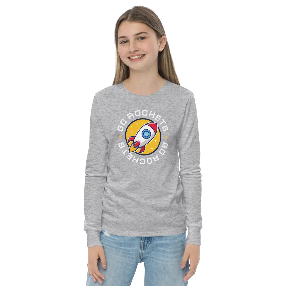 GO ROCKETS Bella+Canvas Youth Long Sleeve T-Shirt product image (6)