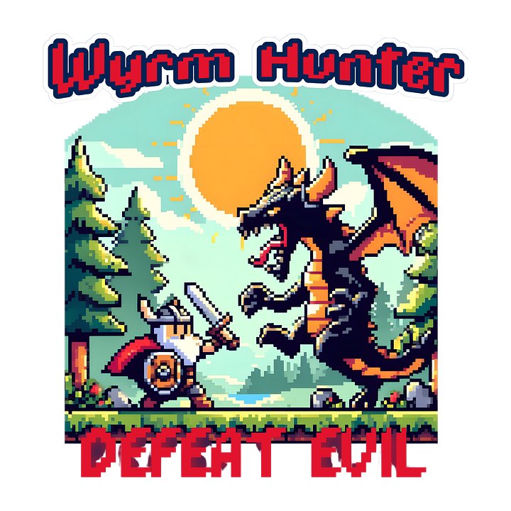 Wyrm Hunter Dragon Pixelated product image (2)