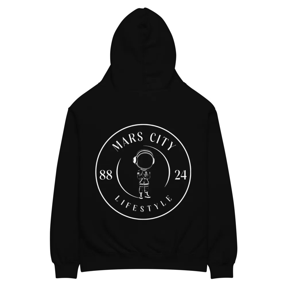 MARS CITY Astronaut Outline Double Logo Hoodie Exclusive product image (5)