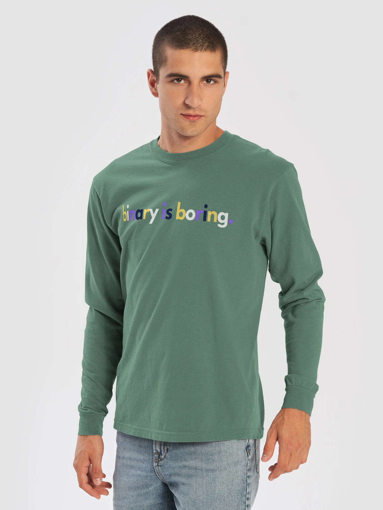 Binary Is Boring long sleeve tee product image (28)