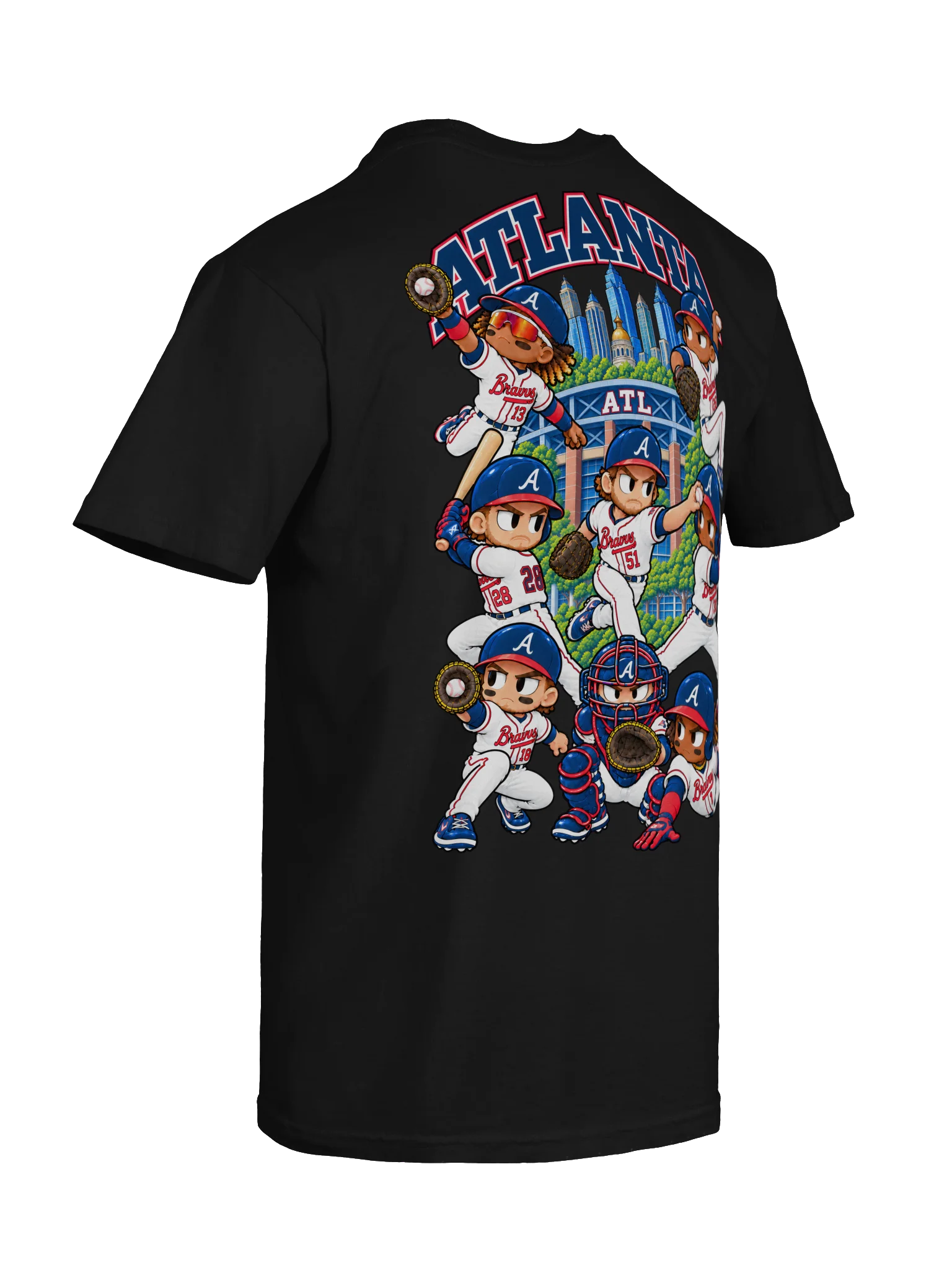 Atlanta Baseball 2026 "Postseason" Animated Player Back Print T-Shirt product image (12)