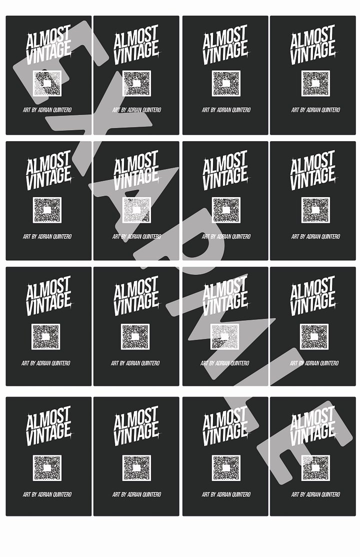 DIY Trading Card Contact Sheet product image (2)