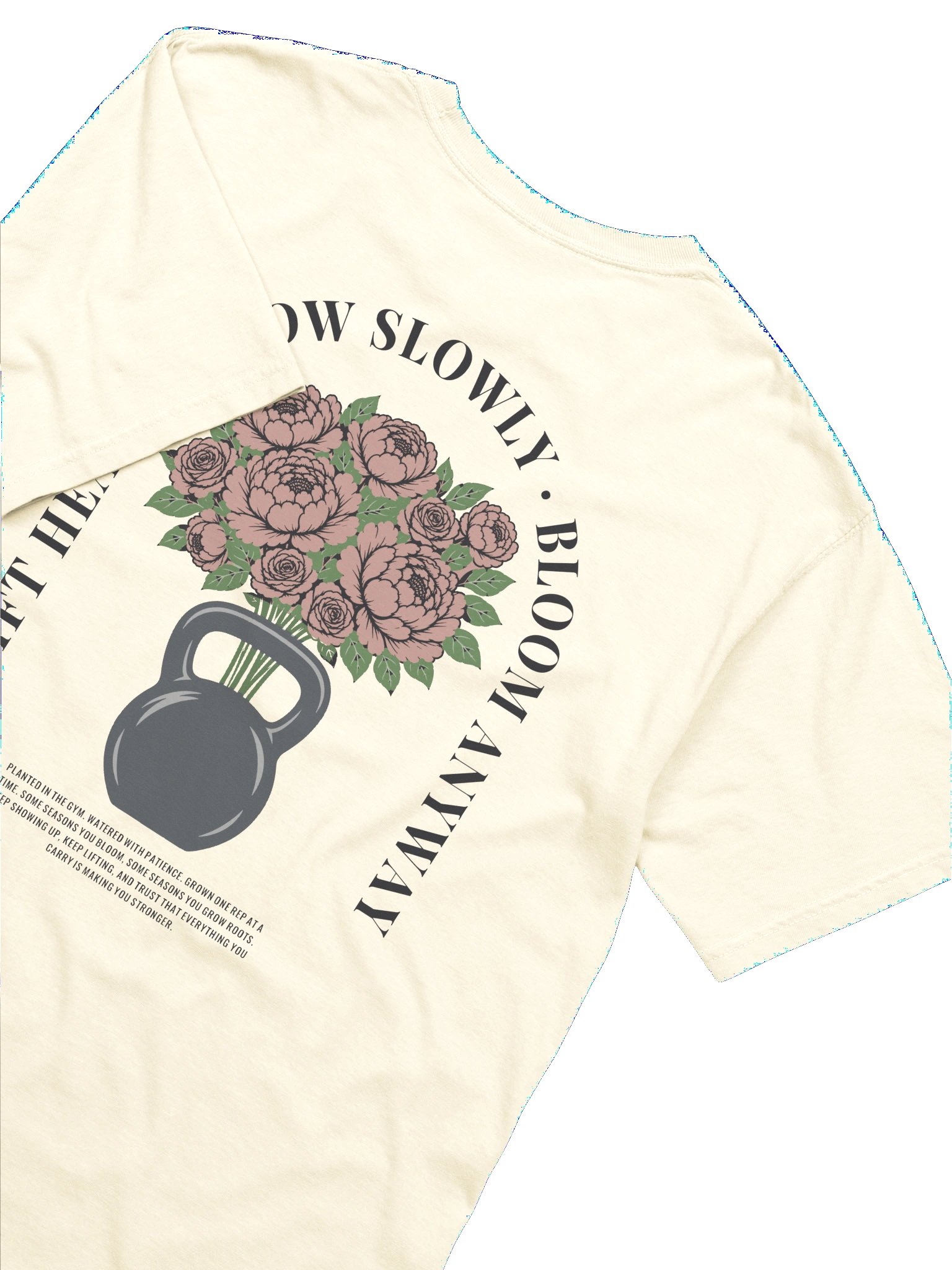 Bloom Anyway Oversized Gym Tee | Pump Cover product image (2)