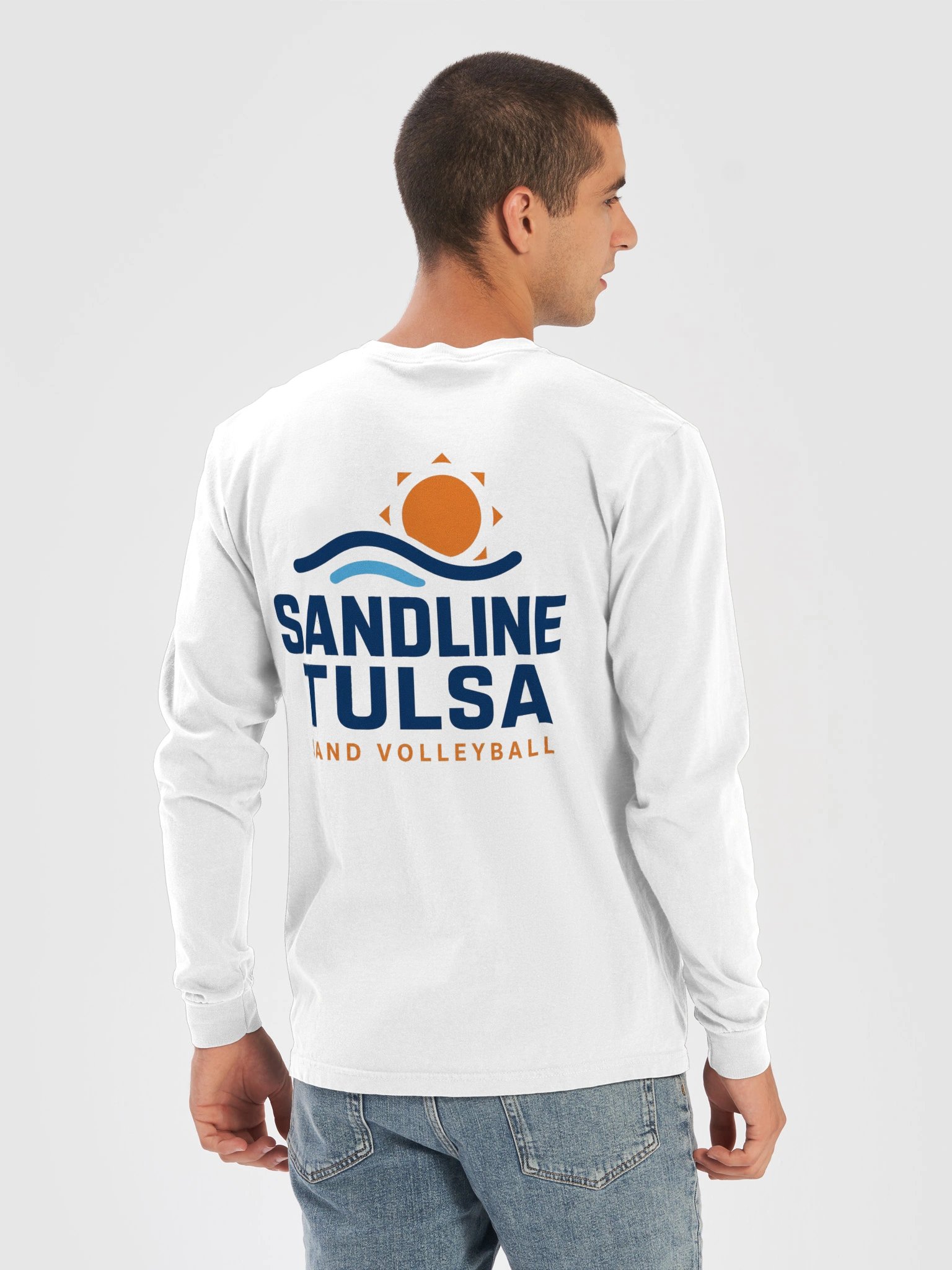 Front Pocket Logo and Full Back Graphic Long Sleeve (Dark Logo) product image (6)