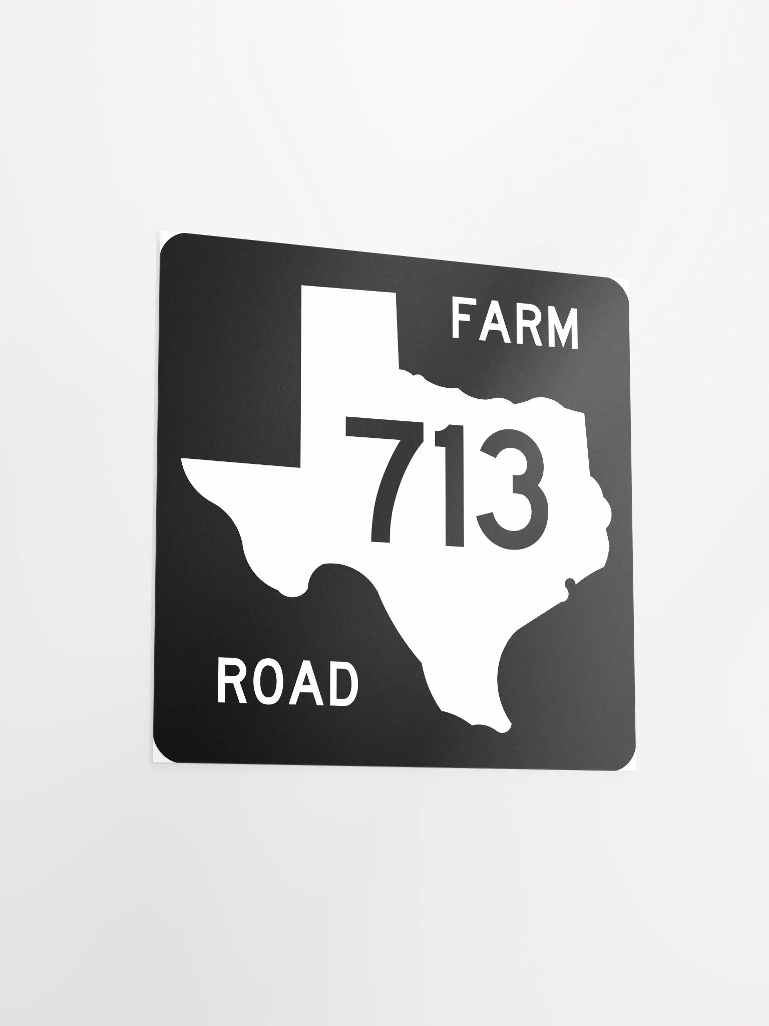 Texas Farm Road Sign FM 713 Poster product image (3)