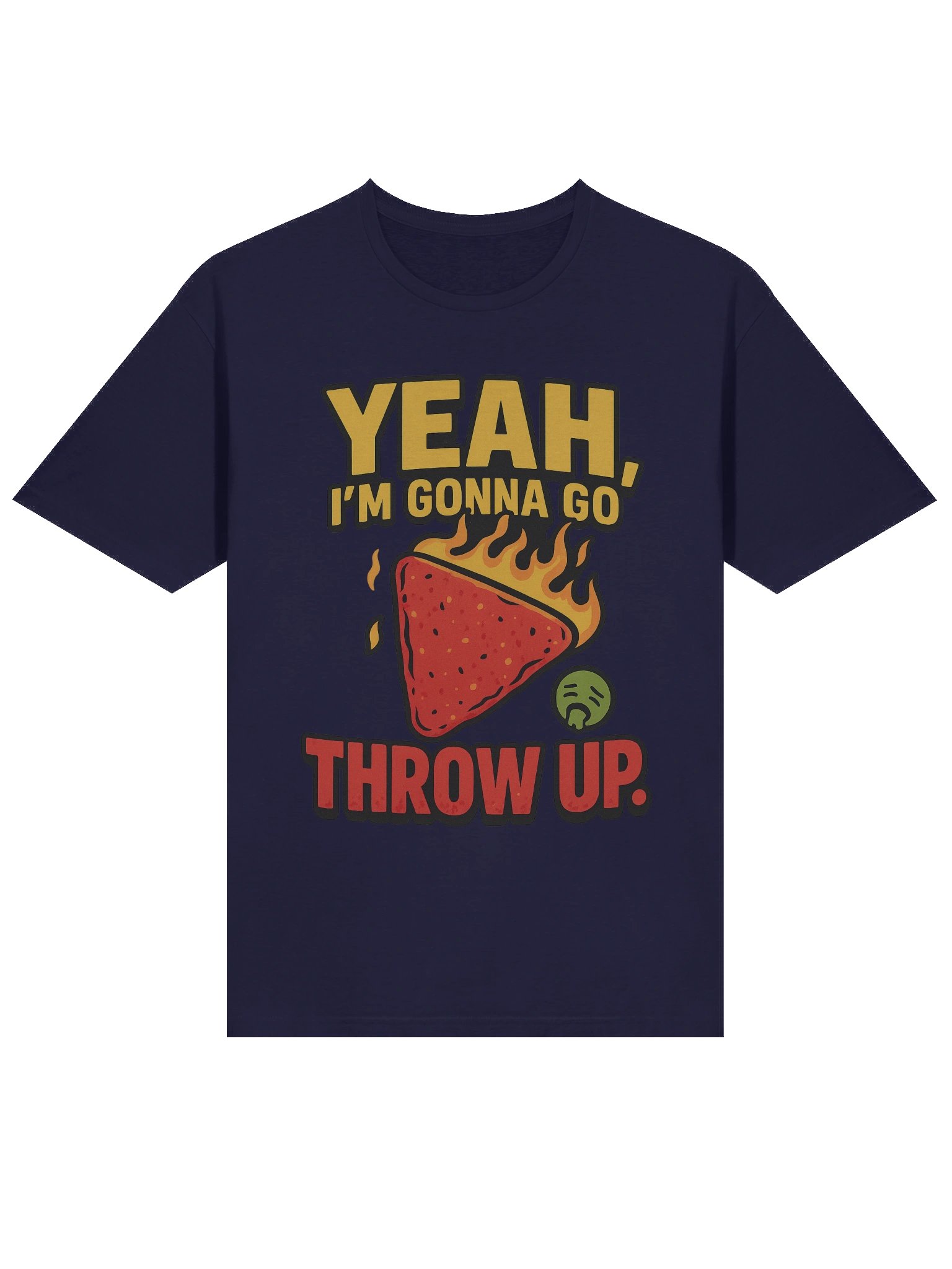One Chip Challenge Funny T-Shirt | “Yeah, I’m Gonna Go Throw Up” Spicy Food Meme Tee product image (3)