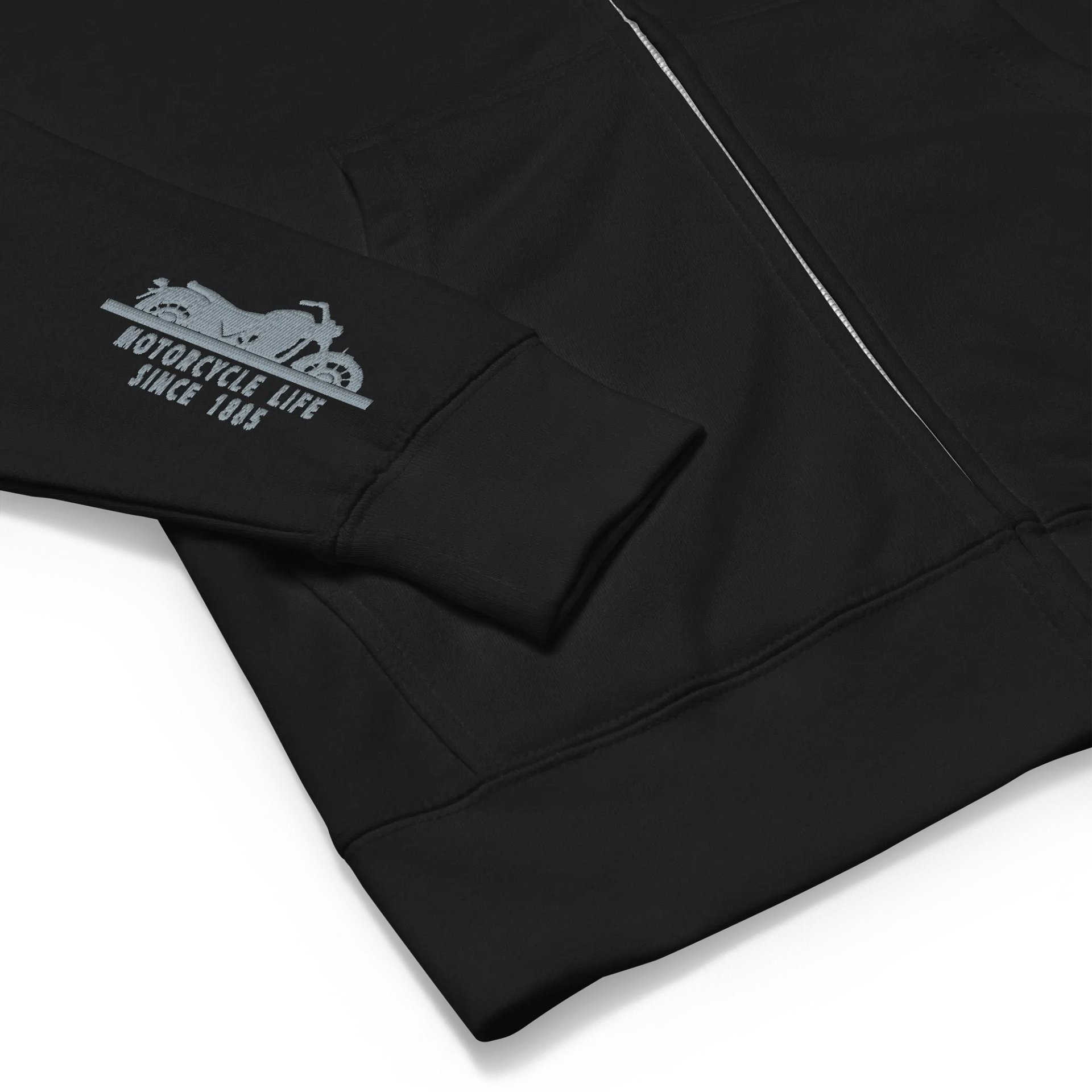 Independent Trading Co. Zip Up Biker Hoodie product image (7)